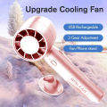 Home DING 8000mAh bladeless handheld mini fan Portable high-speed rechargeable turbo fan with 100 super speeds, Baby won't be afraid of the heat in summer #XFS02. 