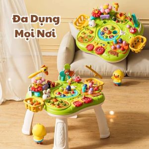 Đồ Chơi Nông Trại Đa Năng 9in1 Cho Bé – Bảng Bận Rộn Rèn Luyện Tay Mắt Khám Phá Vui Nhộn Tại Nhà Có Nhạc