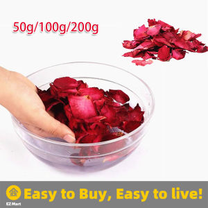 【Fast Shipping】 Romantic 50-200g Natural Dried Rose Petals Bath Dry Flower Petal Spa Whitening Shower Dried-Rose