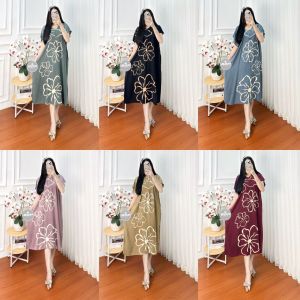 Flash sale daster viral terbaru rayon motif cantik daster busui jumbo terlaris Ysf Fashion