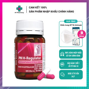 PM H-Regulator giúp tăng cường nội tiết tố nữ - Hộp 30 viên của Úc
