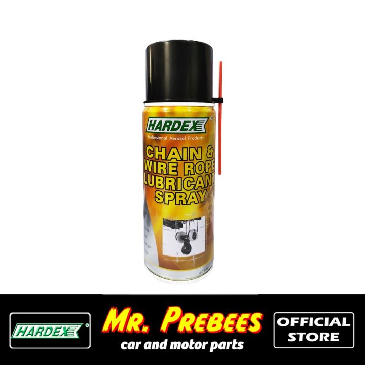HARDEX CHAIN AND WIRE ROPE LUBRICANT SPRAY 400ml Lazada PH