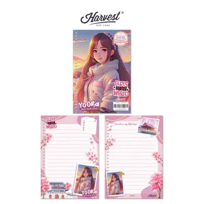 Loose Leaf / Kertas Binder Harvest A5 Girls of The World - Seoul