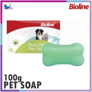 Bioline Aloe Vera Pet Soap Anti-Tick & Flea Dog Soap 100g