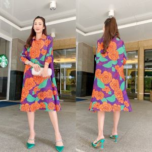 ผ้าลายดอกไม้เริ่ดๆ แพทเทิร์น เฉลียงปลาย เพิ่มดีเทล ให้สปริงตัว  ➰➰ สวยงามมากกก เนื้อผ้าพลีทเนื้อนิ่ม นุ่ม เด้ง  ใส่สบาย งานสวยปัง แบบงาน Brand 😉   ชุดเดียวเอาอยู่ สวยถูกใจ แน่นอนคร่าา ❤️❤️  ** งานคัตติ้งประณีต อัดพลีทลอนเล็ก AA Premium เน้นย้ำถึง 3 ครั้ง