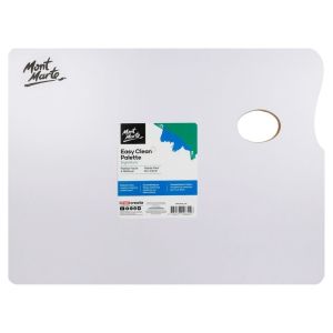 Mont Marte Palette - Easy Clean 30 x 40cm/Traditional Wood Palette Signature 30 x 38cm (11.8 x 14.9in)
