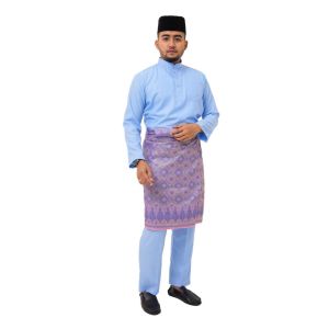 RAMADAN STATE 【 BAJU MELAYU DEWASA SEMPURNA RAYA  】Baju Melayu Slim Fit Warna Mint Green Baby Blue Dusty Pink Lilac Yellow Nude