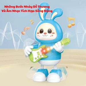 Đồ Chơi Thỏ Đánh Đàn Guitar Nhảy Múa Có Đèn Nhạc Vui Nhộn Cho Bé - Tiệm Nhà sóc 2023