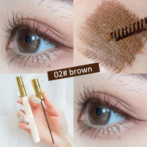 SUAKE Mascara Black Waterproof Long-Lasting Eyelash Small Brush Long Thick Curling Fiber Lashes Makeup