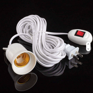 Lamp Bulb Holder With Switch LED Light Bulb Extension Socket Cable Extension Pendant Light Power Cord Extension Cord