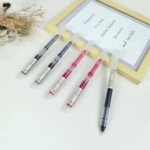 2025ปากกาหมึกเจลชนิดเข็มที่มีคุณภาพสูง1-20ชิ้นสีดำ/ สีฟ้า/สีแดง0.5มม. ของเหลวปากกาลูกลื่นนักเรียนเครื่องเขียนสำนักงานอุปกรณ์การเขียนKLLKIKM