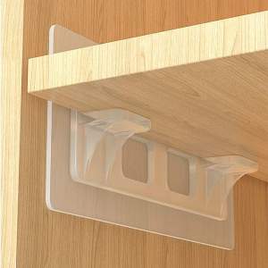 SS1566 Wardrobe long shelf support (1 set of 10) / 衣柜子长条隔板托 (1套10个)