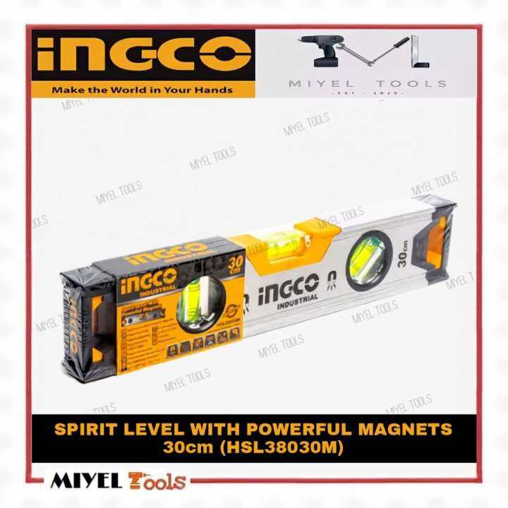 INGCO Original Magnet Spirit Level with Powerful Magnet 30cm HSL38030M