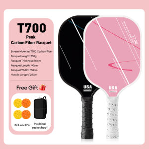 XTEN T700 Carbon Fiber Pickleball Paddle Set Cold-Pressed Textured Surface for Enhanced Spin & Control Pickleball Racket