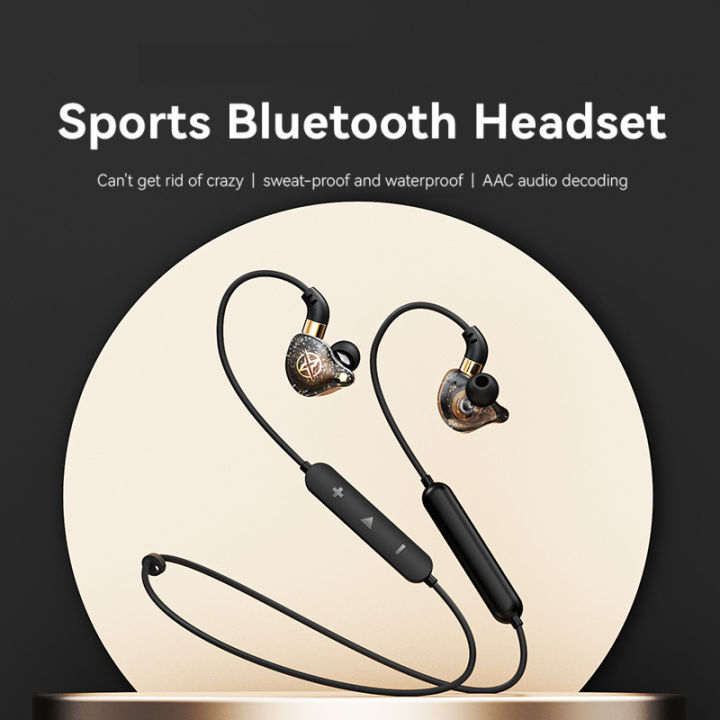 Neckmounted Bluetooth 5.0 Headset Sports Running Earbuds Waterproof