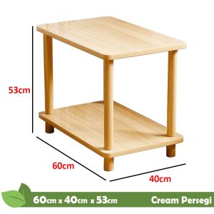 Meja Tamu Minimalis 2 Susun / Meja samping kasur - GROSIR YOSI