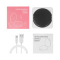 Led Compact Mirror,Rechargeable 1x/10x Magnification Compact Mirror With Light,Dimmable Small Travel Makeup Mirror,Pocket Mirror For Handbag,Purse,Handheld 2-Sided Mirror,Gifts For Girls. 