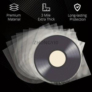 [COD] ZHONGYI0 50 cái 7 10 12 inch rõ ràng Vinyl ghi lại protecter LP kỷ lục túi nhựa chống tĩnh kỷ lục bên trong tay áo bao bì túi rõ ràng Bìa