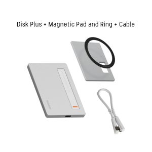 SHARGE Disk Plus M.2 NVMe SSD Enclosure Ultra Slim 10Gbps 2280/2242/2230 Built-in Cable 4TB Capacity Data Storage Office