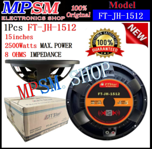 MPSM shop 1Pcs FTStar FT-JH-1512 2500Watts 15 Inches Aluminum Die Cast Professional Speaker