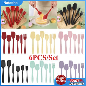 6PCS Non-Stick Spatula Set Kitchen Tools Silicone Cooking Utensils Set Non-stick Spatula Shovel