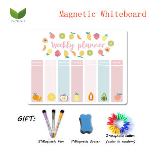 Kế Hoạch Hàng Tháng Từ Tính Kích Thước A3 Lịch Bảng Trắng Xóa Khô Đánh Dấu Bảng Trắng Miếng Dán Tủ Lạnh Hình Bữa Ăn Để Ghi Chú