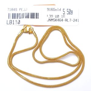 JIN JING RANTAI LEHER PDR EMAS 916 TULEN 5.16G-10.91G