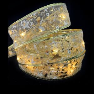 【bingbin】5M/10M สายไฟLED ไฟริบบิ้น ไฟคริสต์มาส ไฟประดับตกแต่ง สําหรับตกแต่งต้นคริสต์มาส