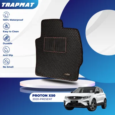 FOR - PROTON X50 TrapMat Customize Car Floor Mat 100% Waterproof Anti Slip Easy to Clean(Front & Rear)