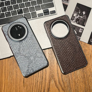 Shockproof Snakeskin Leather Metal Camera Case For Huawei Mate 70 Pro 60 50 Pura 70 Anti-Scratch Slim Matte Hard Phone Cover