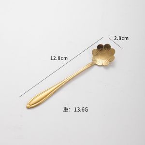 Japanese Style creativity Flower Spoons Rose | Cosmos | Sakura 日式创意花朵勺子 长柄花朵形甜品咖啡勺 波斯菊 | 玫瑰花 | 樱花