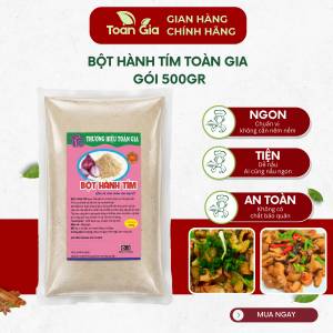 Bột hành tím gói 500g nguyên chất gia vị nấu ăn tẩm ướp thịt cá chiên xào thơm ngon