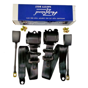 Universal Polyester Auto Safety Belt Auto Retracting Design ABS Seat Security Belt Buckle Set for Most Vehicles