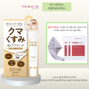 Kem mắt hỗ trợ mờ thâm dưỡng sáng Miccosmo White Label Premium Placenta Rich Gold Eye Cream 25g Nhật Bản