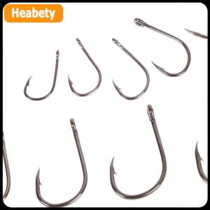 【2-3 ngày giao hàng】 100-500 cái móc câu cá đặt thép carbon cao sắc nét bền thép gai fishhook đá thiết bị câu cá thiết bị giải quyết phụ kiện