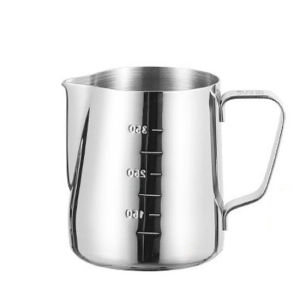 Koryaiko 304 Teflon Stainless Steel Thicken Milk Frothing Pitcher With Measurements 350ml /600ml