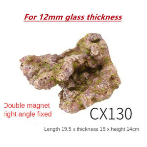 Vastocean Aquarium Magnetic Coral Frag Rock Rack Holder Turtle Pier Lanscaping Stone for Fish Tank Accessories