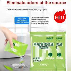 💝Hot Sale💝Quick Toilet Pipe Unclogger Pipe Unblocker Powder Fast Acting Drain Cleaner For Kitchen Sinks Strong Foaming Formula Dissolves Grease Hair And Organic Clogs Safe For PVC Pipes Septic Tank Use Foaming Drain Declogger