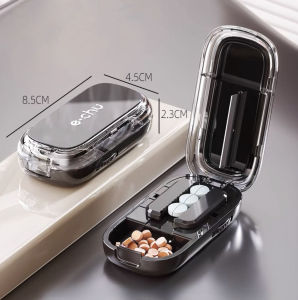 Cut Medicine Box And Dispenser 1/4 Cut Medicine Box 1/2 Portable Packaging Medicine Box