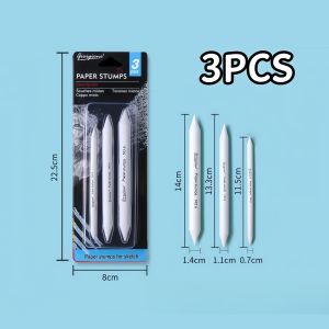 Blending Stump Set 3/7Pcs Paper Art Blenders for Sketch White Erasers and Drawing Paper Art Supplies