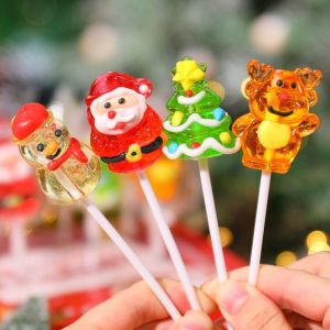 Christmas Lollipop Childrens Gift Cute Hard Candy Candy 4d Lollipop 圣诞节棒棒糖儿童礼物可爱硬糖糖果4d立体棒棒糖