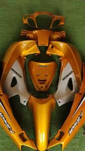 เฟรม/ชุดสี เวฟ125เอสสีเหลืองลิมิเต็ดตัดบอน(13ชิ้น)