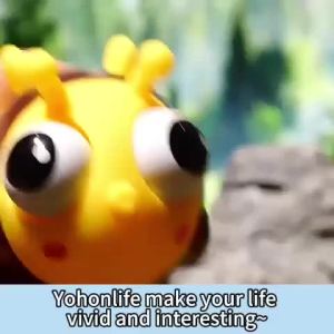 Squishy Toys Pop Eye Bee Cute Insect For Fidget Stress Relief And Christmas Decorations And Gift for Girls