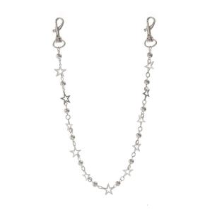 High Quality Metal Chain With Star And Bead Elements Music Festival Suitable For Fashion Forward Individuals
