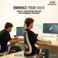 ERGONOZ LEVATOR-LIFT ชั้นวางจอคอม แท่นวางแล็ปท็อป มีลำโพงในตัว ไฟ RGB. 