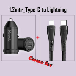 [1YrWarranty] MCDODO PD 20W USB-C Bullet Series Type C 20W PD Car Charger