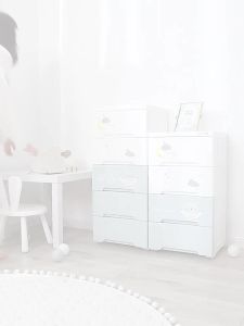 LZD Yeya Plastic Drawer Storage Cabinet 38cm Child Storage Locker Small Apartment Cartoon Simple Storage Chest of Drawer