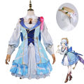 Genshin Impact Kamisato Ayaka Springbloom Missive Cosplay Costume Wig Dress Game New Skin Outfit Inazuma Women Girls. 