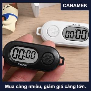 【CANAMEK】 Dừng hẹn giờ thể thao dừng hẹn giờ Keychain với màn hình LCD kích thước bỏ túi trang trí kỹ thuật số Đồng hồ đếm ngược cho các kịch bản khác nhau