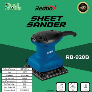 Mesin amplas sander REDBO RB-920B 180W 14000RPM 100% original
